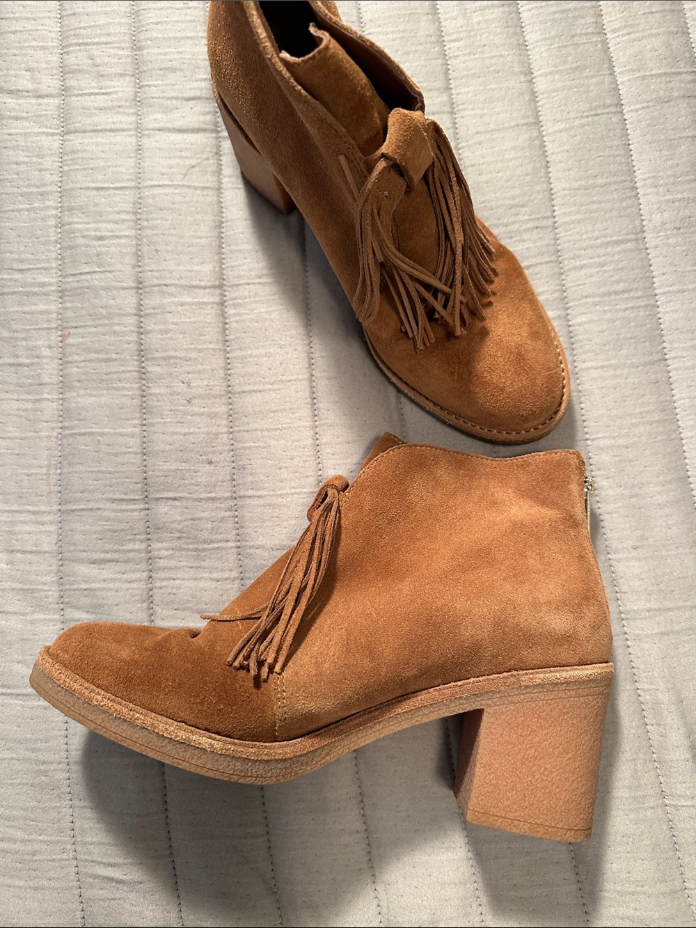 UGG Corin genuine Suede tassel booties, size 8.5 - Picture 2 of 12